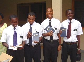 Missionaries Read Book